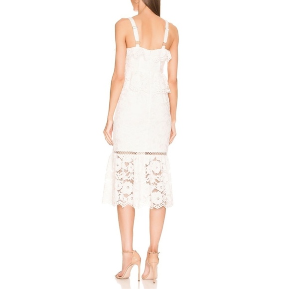 NWT Likely Leigh Lace Midi Dress in White Sz. 12 - Picture 4 of 7